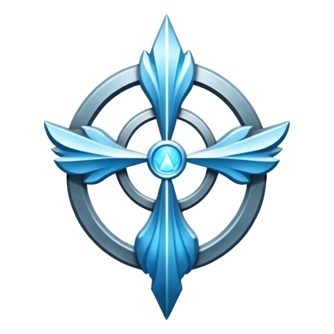 Apostle's emblem with a touch of light blue sticker