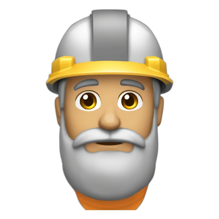 Trabalhador da Construção Cívil loiro c barba sticker