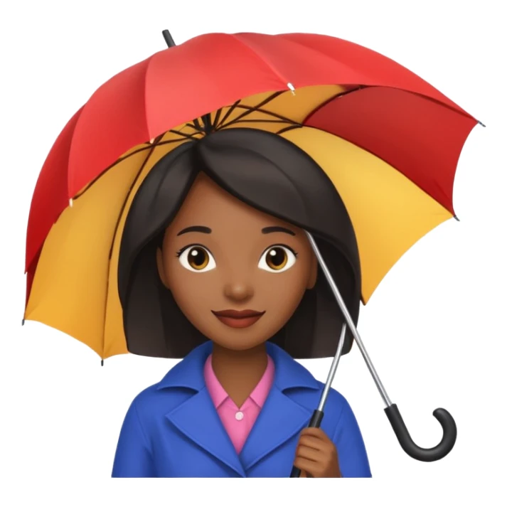 HOLDİNG UMBRELLA BLACK WOMAN sticker