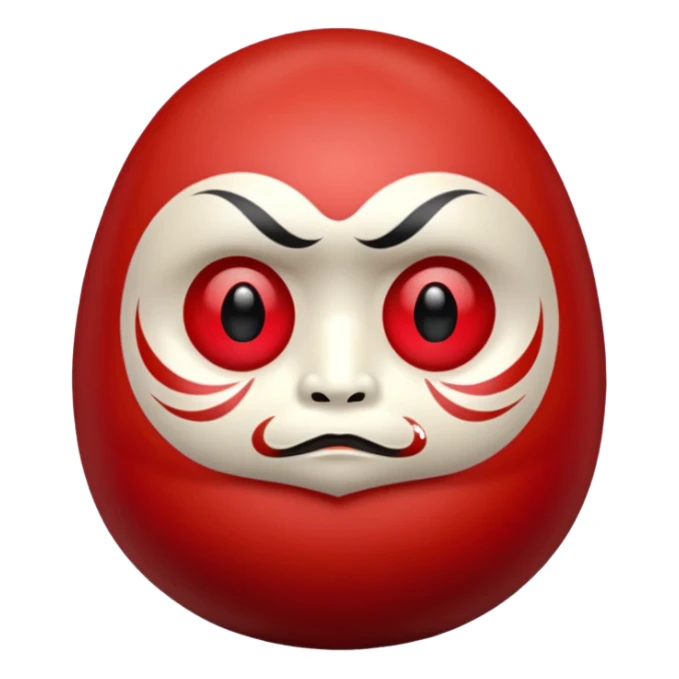 Japanese Realistic Daruma sticker