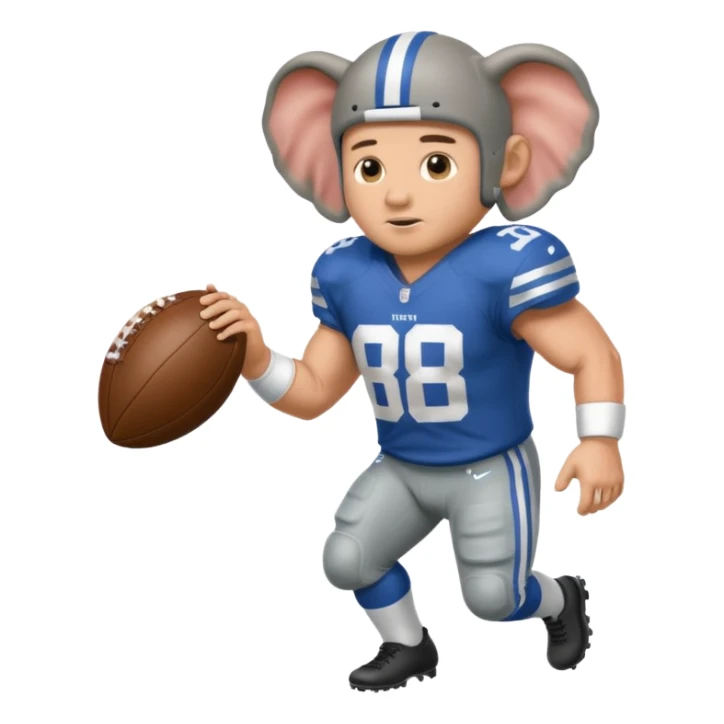 Elephant football jason witten sticker