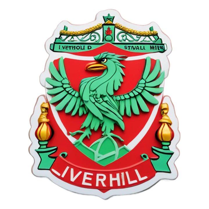 Liverpool football badge sticker