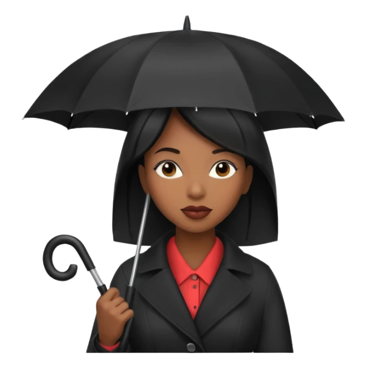 HOLDİNG UMBRELLA BLACK WOMAN sticker