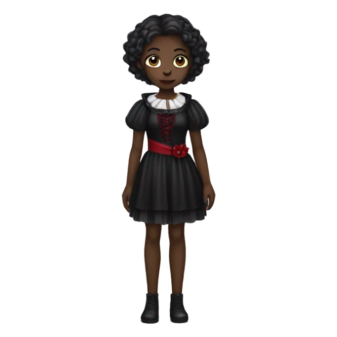 Girl vampire dress sticker