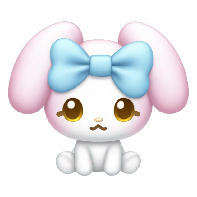 My melody pastel with a pastel blue bow sticker