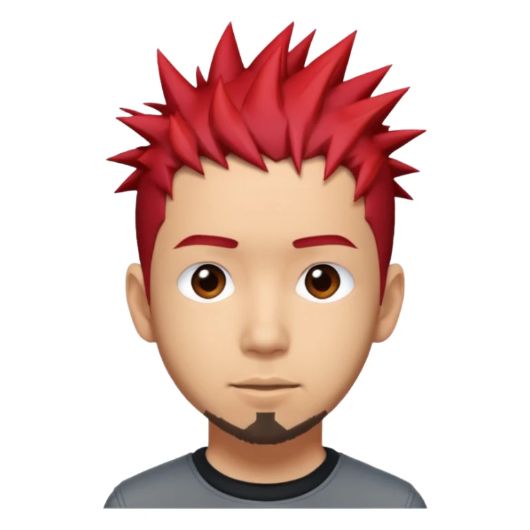 Mike Shinoda red spike hair sticker