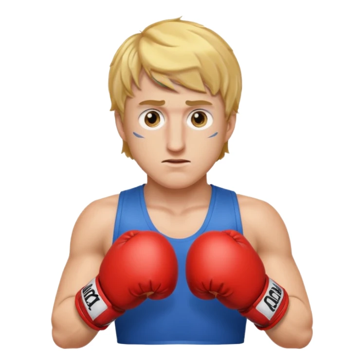 logan paul emoji, boxing gloves, determined face sticker