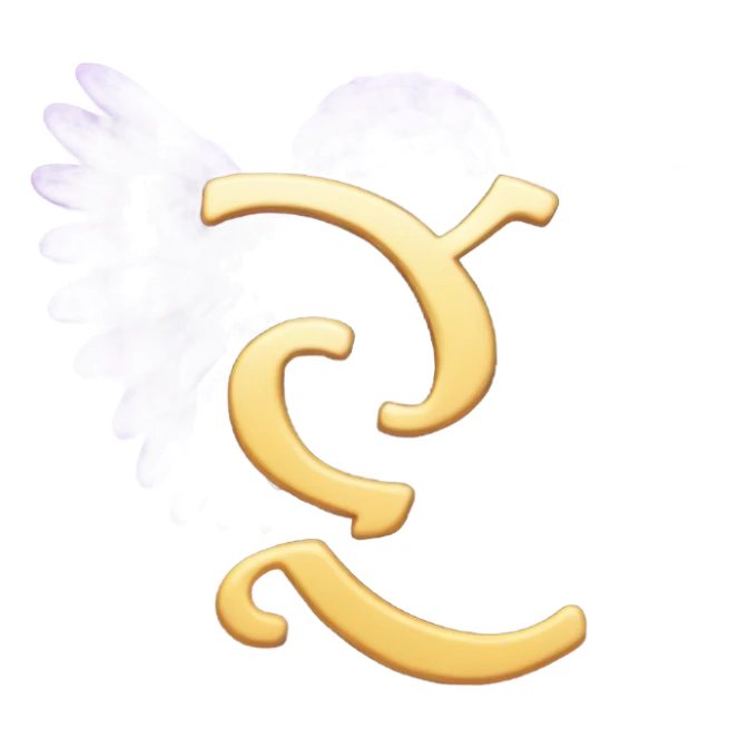 Purple letter s with wings sticker