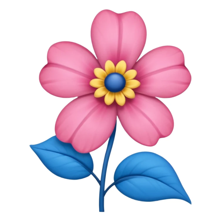 Apena faça uma Flor de uma cor azul q nem uma rosa mucha sticker