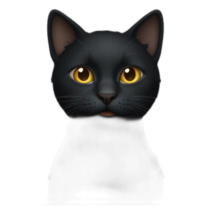 dark cat sticker