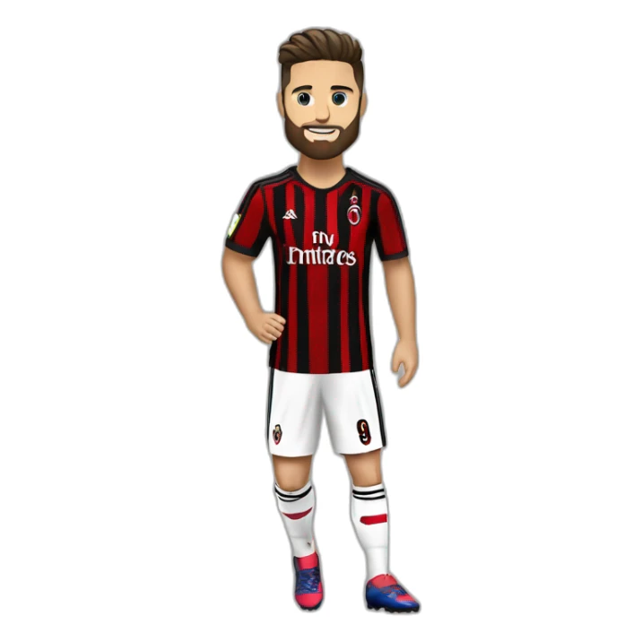 olivier giroud AC milan champions league  sticker