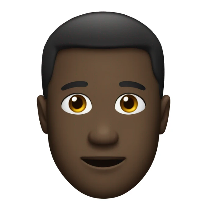 Dembele’s head as the shape of an emoji sticker