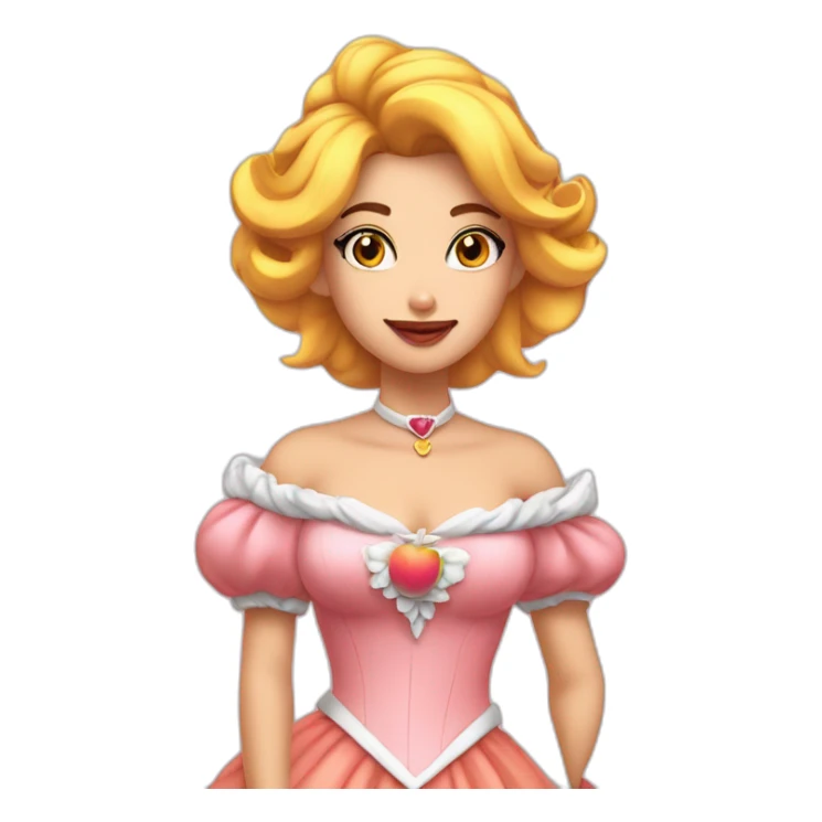 Mdrrrr la princesse peach qui fait ça va ?? sticker