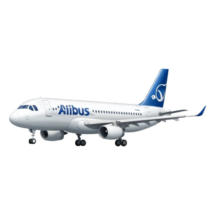 Airbus A320 of Airbus company sticker