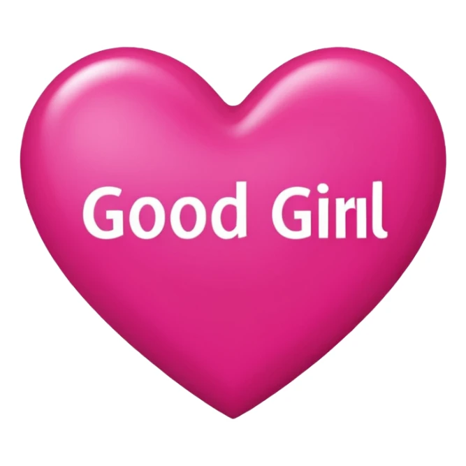 Hot pink heart that says good girl gone bad  sticker