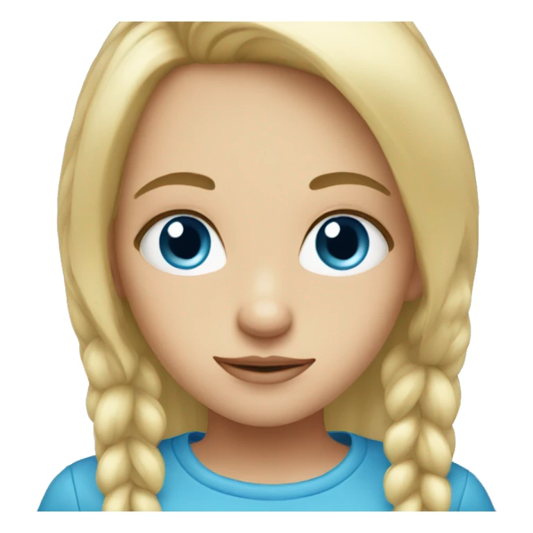 blue eyed blond girl  sticker