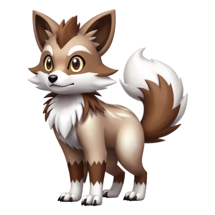  Zigzagoon-Furret-Lycanroc-Hybrid (Full body) sticker