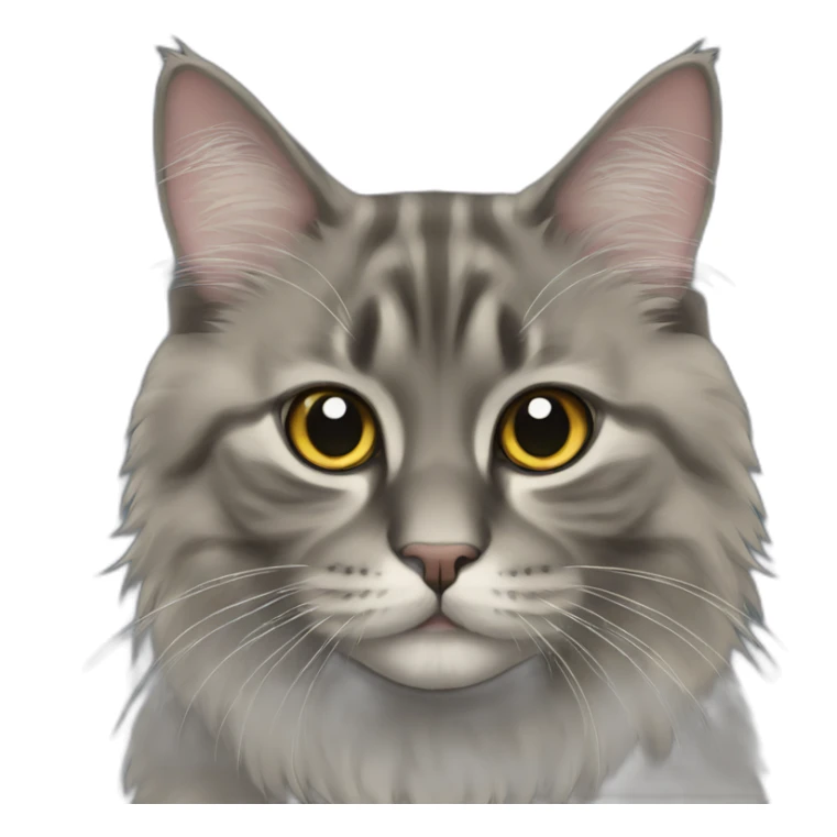 black siberian cat sticker