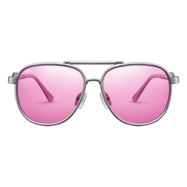 titanium frame safety glasses with splash-resistant pink lenses, premium protection sticker