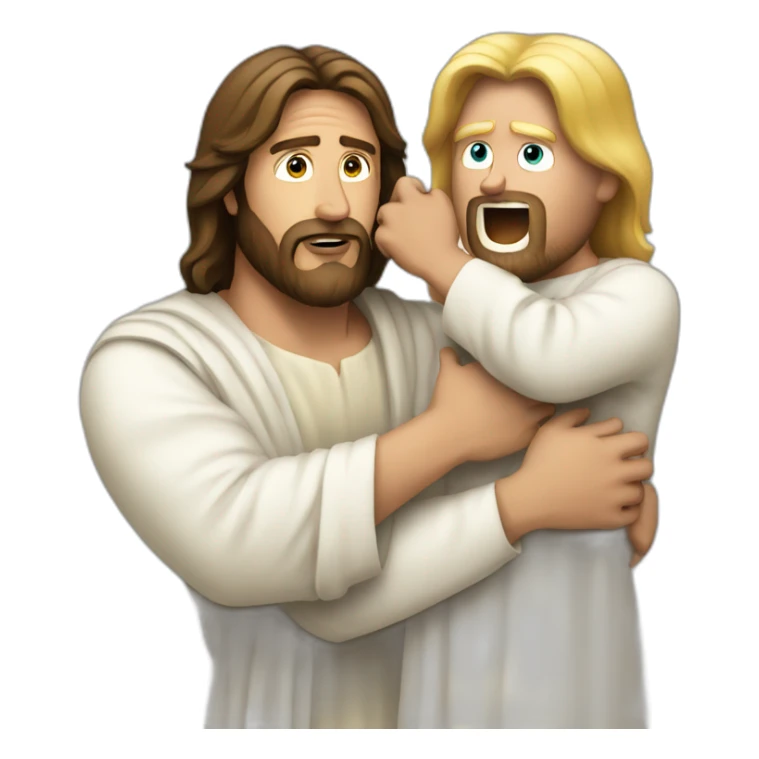 Jesus arresting donald Trump sticker