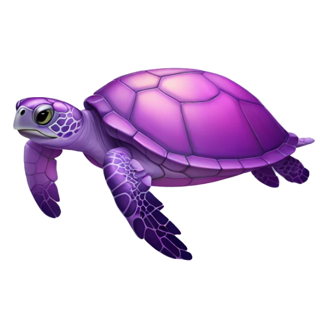 Iridescent pink purple sea turtle sticker