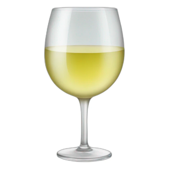 glass of white wine sticker