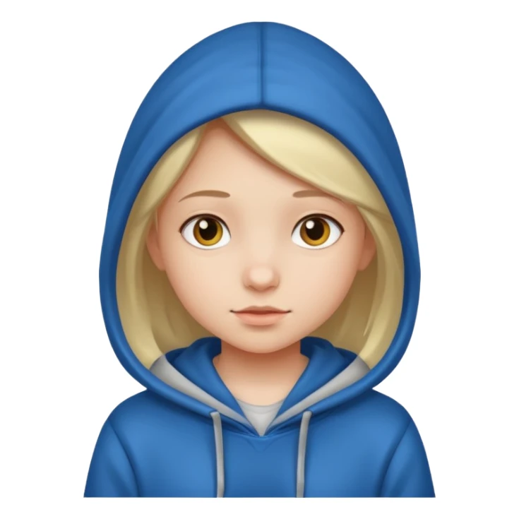 girl kid in hoodie sticker