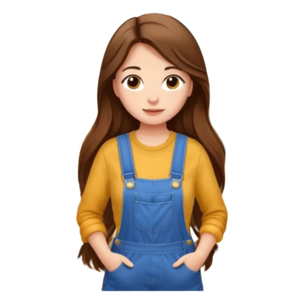 beautiful girl with long brown hair constructing new lounge room area sticker