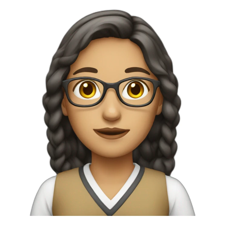 English girl teacher sticker