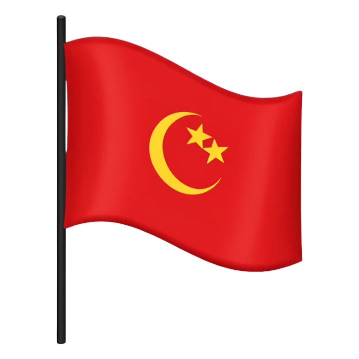 Dravida munnetra kalagam with black color above and red color below sticker