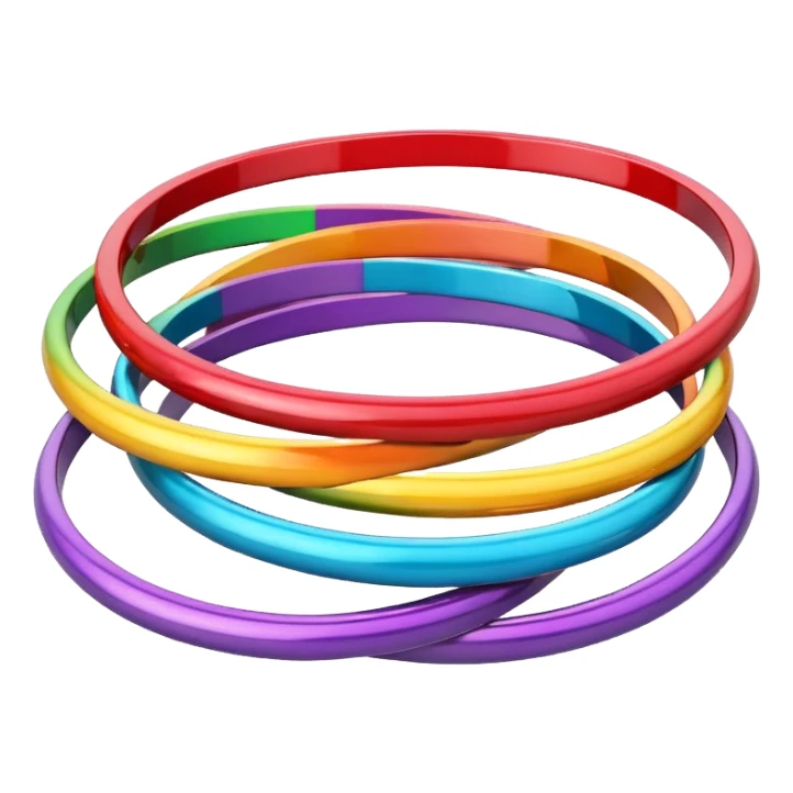 Rainbow Bangles sticker