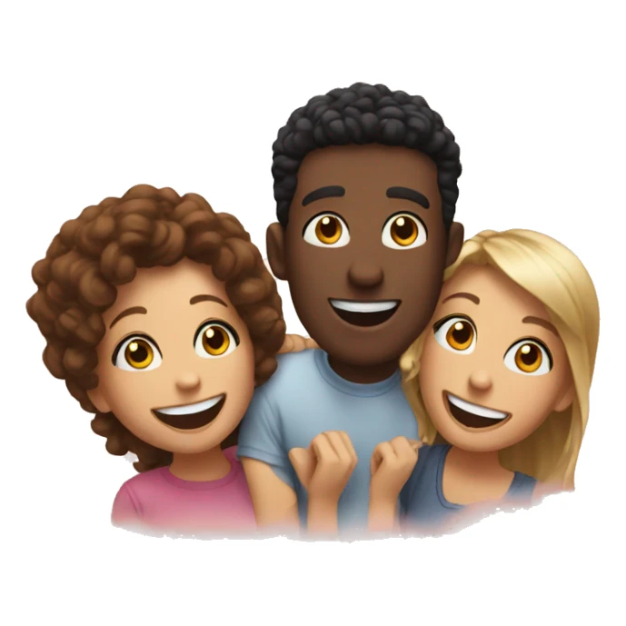 happy moments among friends sticker