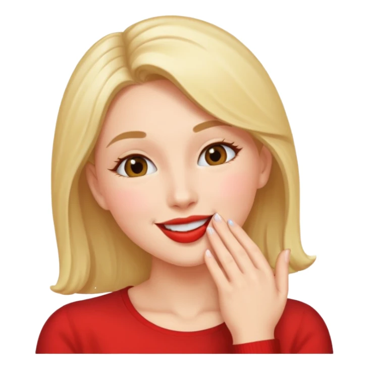 Woman kissing the air  sticker