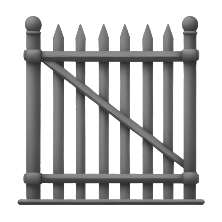 create an emoji in black and white representing a veranda(Balcony). Make it plain and simple without much detail. Make its fence as Glass balustrade. sticker