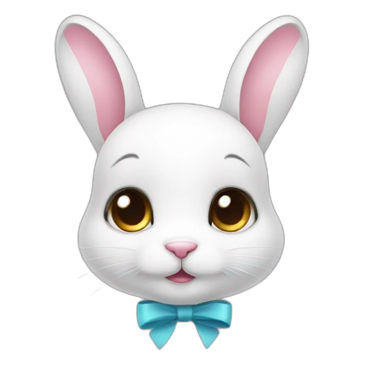 •	Cute eyes 	•	Bunny (rabbit) 	•	Ribbon on the chest sticker