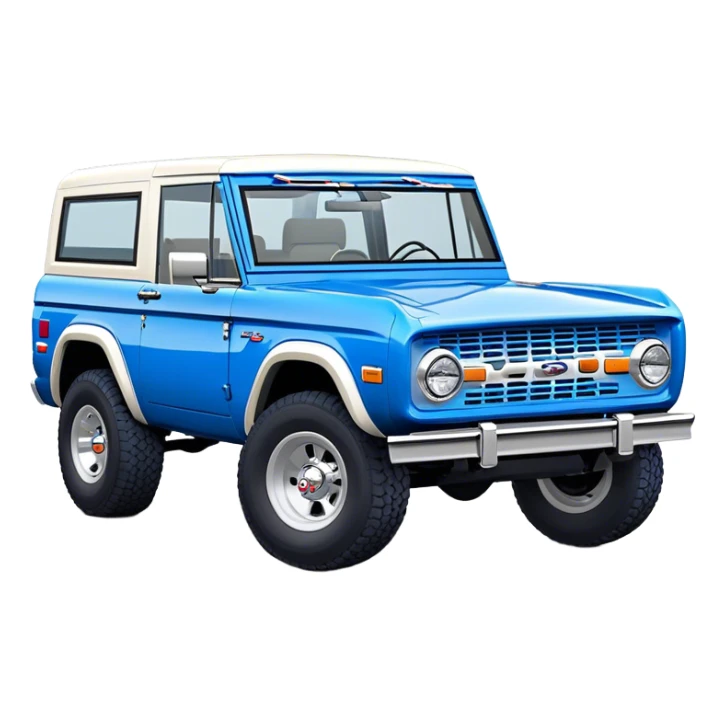 Ford Bronco - Ford (Model Year: 2021) (Iconic colour: Blue) sticker