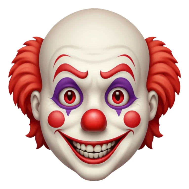 Creepy clown sticker