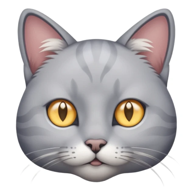 A cat with star eyes wearing a gray shirt sticker