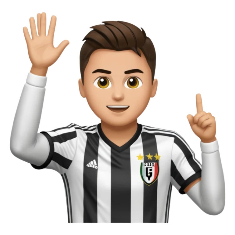 Hazme un emogi con la celebracion de paulo dybala sticker