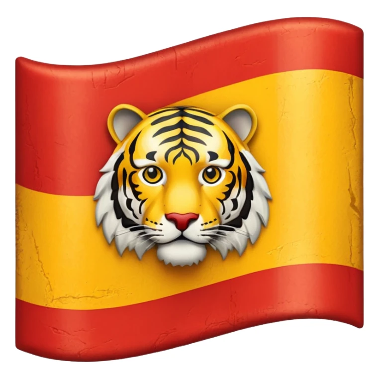We need a flag in red and yellow. We need a tiger emblem on it. sticker