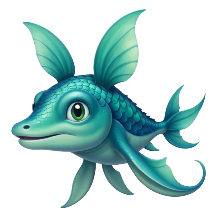 "A young sea creature with smooth, blue-green scales covering his body, large expressive eyes filled with curiosity, and small fin-like ears. His hair transforms into sleek, fin-like tendrils, and his limbs have subtle webbing between the fingers and toes. sticker
