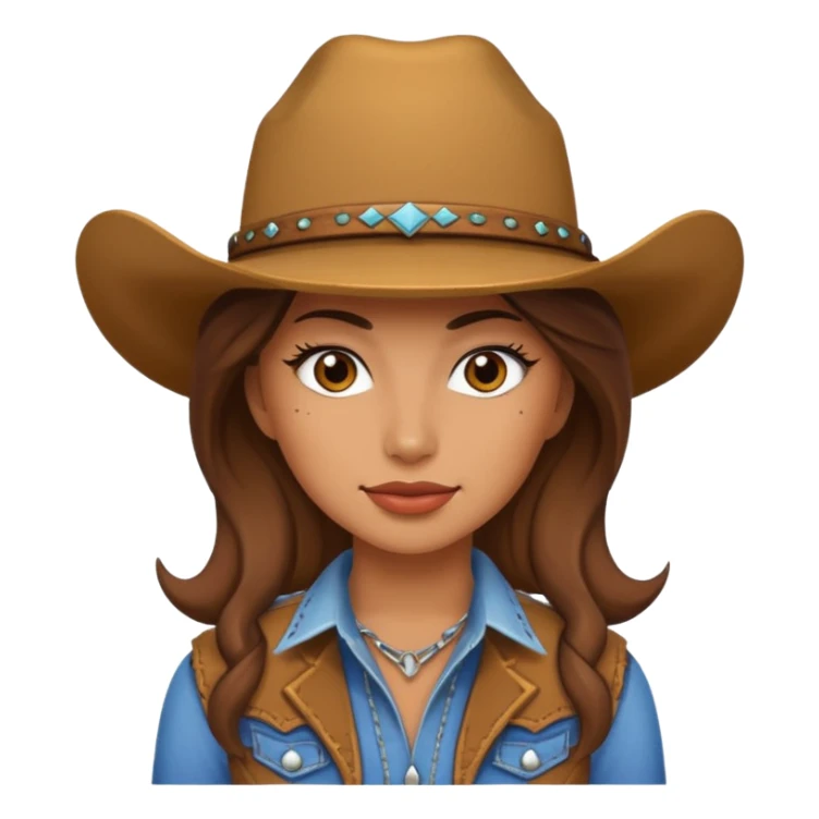 Demi cowgirl sticker