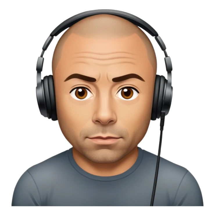 generate realistic detailed joe rogan podcast sticker