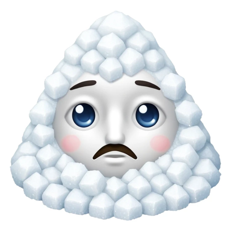 nose with a pile of salt sticker