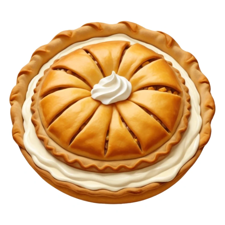 Karelian pasty with cream on top r sticker