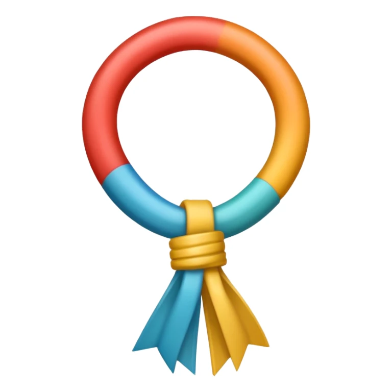 crea la imagen de un lazo de hilo caotico a uno sencillo sticker