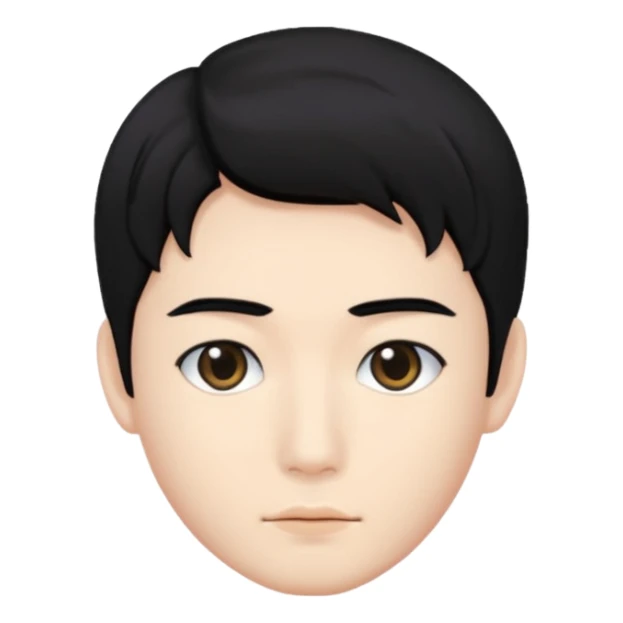 portrait of man, Kpop style sticker