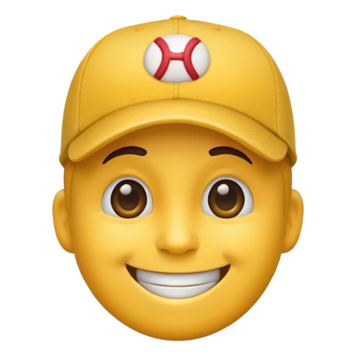 😁🧢Şapkalı gülen yüzlü emoji sticker