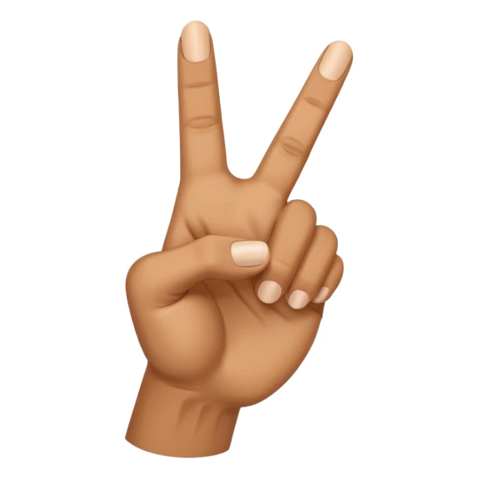 Signe de main en forme de pistolet de face point vers le ciel  sticker