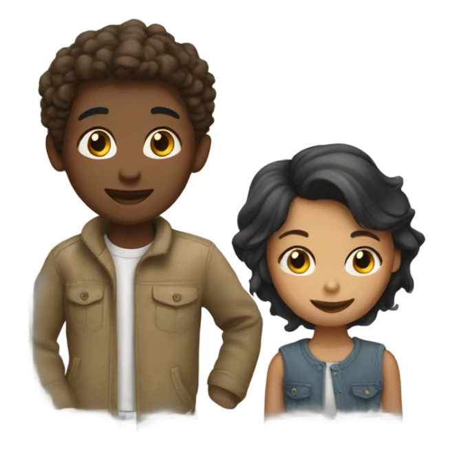 One Girl and boys sticker